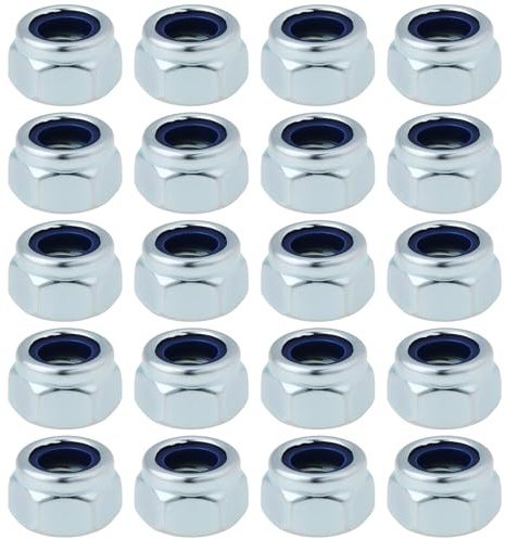 VGOL 20 pcs M7x1.0 Automotive Exhaust Manifold Self-Locking Nut for Secure Automotive Engine Exhaust Manifolds