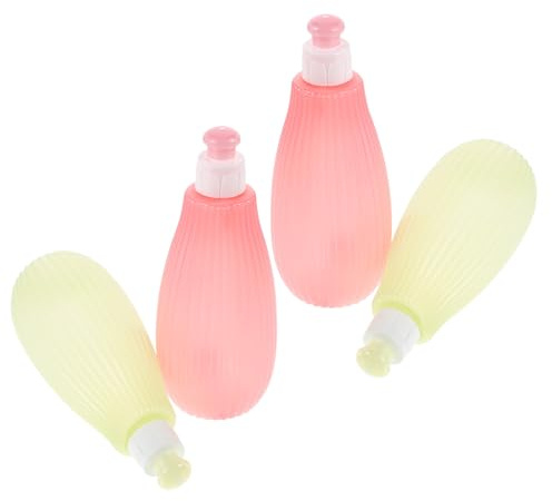 CORHAD 4 Stück 4 Stück-Pack Po Spülflasche 350 ml aus PP Tragbarer Bidet Sprühkopf für Neugeborenenhygiene und Windelbereichsreinigung Hautfreundlich und Auslaufsicher für Babypflege