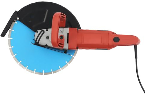 Deinungen Electric Concrete Saw with Water Line and Pump,3000W Concrete Cutter,350mm Disc Cutter Blade,Concrete Cut Tools,135mm Cut Depth