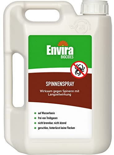 Envira Spray Anti-araignées - Anti-araignées à Action prolongée - sans Odeur & à Base d'eau - 2 L