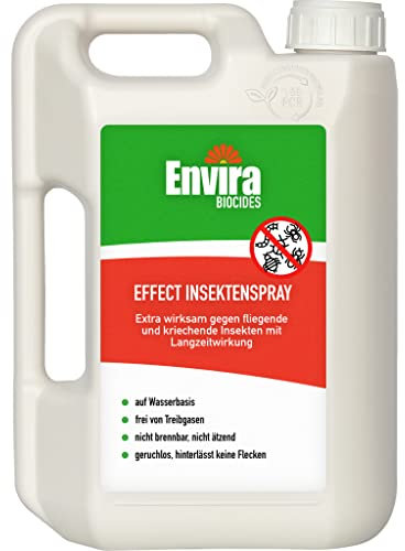 Envira Universal Effect Insekten Abwehrspray 2 Liter - Extra starkes Spray mit Langzeitwirkung gegen Trauermücken, Silberfische, Lebensmittelmotten & weiteres Ungeziefer - Mittel gegen Insekten