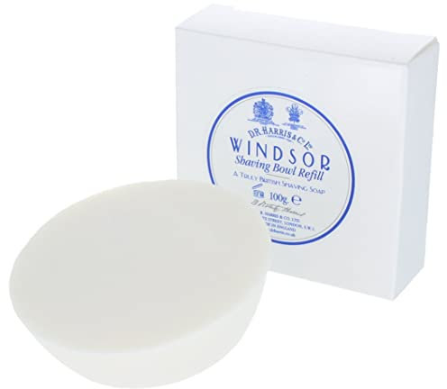 DR Harris & Co Windsor Shaving Soap Refill to fit Wooden Bowl