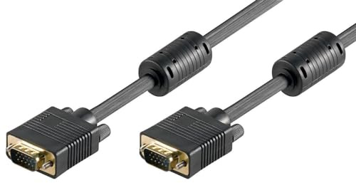 goobay 68139 Monitorkabel Full HD SVGA, vergoldet, 15 m Länge