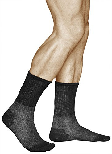VITSOCKS 12% Silvertråd Comfort Strumpor Herr, Antibakteriell för Känsliga Fötter, svart, 39-41