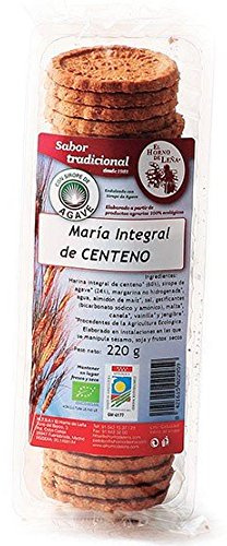 Galletas Maria Integrales de Centeno con Sirope de Ágave Ecológicas Horno de Leña (220g)