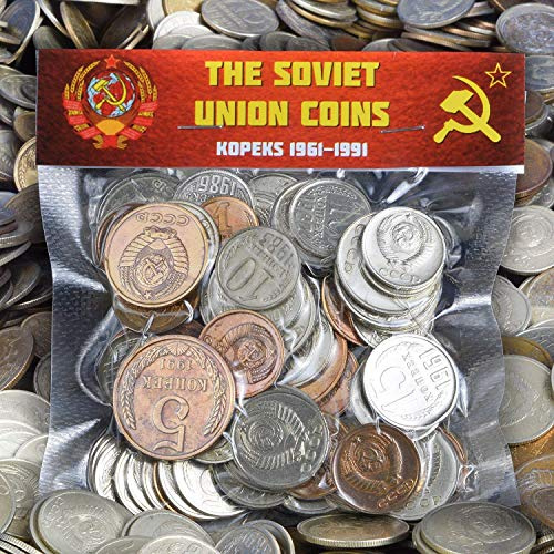 100 UDSSR SOWJETISCHE RUSSISCHE KOPEKEN MÜNZEN 1961-1991 KALTEN KRIEGES Hammer UND SICHEL, Kommunismus UND SOZIALISMUS Geld
