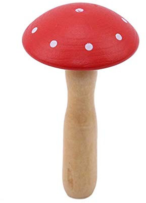 Ogquaton Niedlicher Holz-Signet-Ring Band - Klassisch, Modisch - Freundschaftstag - Rot - Mehrere Count - Ring