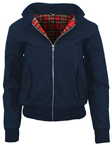 Ladies Classic Vintage Harrington Jacket - T_Ladies UK Harrington Jkt NVY 6