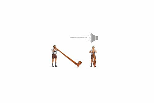 NOCH Alphornbläser mit Soundmodul | 2 Stück | Figuren Spur H0#12821