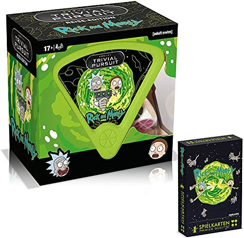 Trivial Pursuit Rick and Morty Wissens Spiel Quiz Ratespiel deutsch + Spielkarten