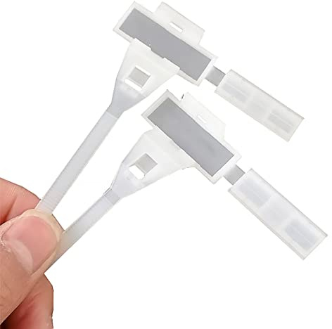 TopHomer Nylon-Kabelbinder, selbstsichernd, zum Beschriften von Ethernet-Etiketten, 5 x 180 mm, 100 Stück