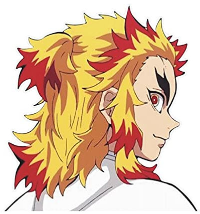 ALTcompluser Anime Autoaufkleber Demon Slayer Kimetsu No Yaiba Car Sticker Auto Fenster Tuning Vinyl Aufkleber (Rengoku 19x19 cm)