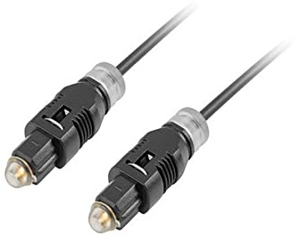 Cavo ottico audio digitale (audio impermeabile, connessione stabile, durevole), compatibile con barra di suono, TV, PS4, PS5, Xbox, Samsung, LG, Vizio (2 m, nero)