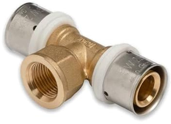 Pressfitting Aluverbund Selfio-Press T-Stück Innengewinde 26 x 3 mm - 1/2 - 26 x 3 mm TH + U Kontur