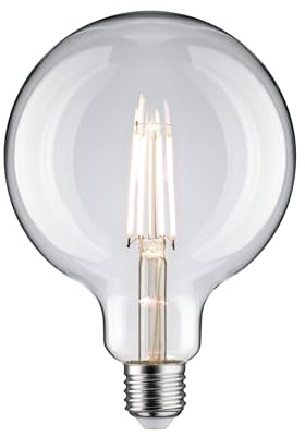 Paulmann 28958 LED Lampe Globe Filament G125 9W Klassik Leuchtmittel Opal 4000K Neutralweiß E27