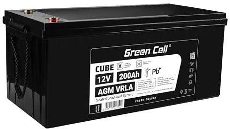 Green Cell Žalias Cell AGM akumuliatorius blysyra 12V 200Ah