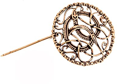 Vikings Brosche Ø 3.9 cm Lokis Drache Fibel Midgardschlange Wikingerschmuck Bronze