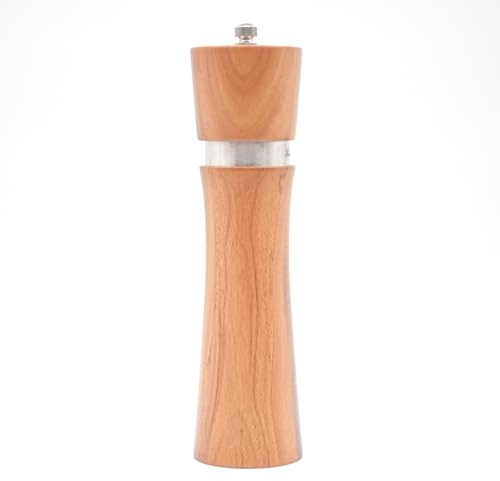 Haramgcourt gewürzmühlen mit keramikmahlwerk 22cm akazienholz Salzmühle Manuell salt Grinder wooden pepper mill Einzeln Pfeffermühle Holz