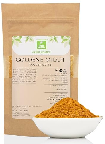 Goldene Milch Pulver 250g, Ayurveda Getränk von Green Essence