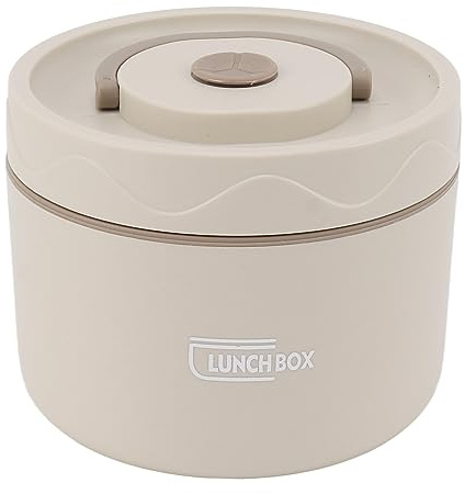 MOUMOUTEN Fiambrera Bento con Aislamiento De Acero Inoxidable - Contenedor Redondo Apilable De 2 Niveles (550 Ml) Fiambrera Portátil Y A Prueba De Fugas para Preparación De Comidas(Microondas #1)