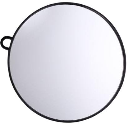 Cabilock Round Hanging Makeup Mirror with Loop Bathroom Wall Mirror for Home and Salon Compact Storage Cabinet Modern Style