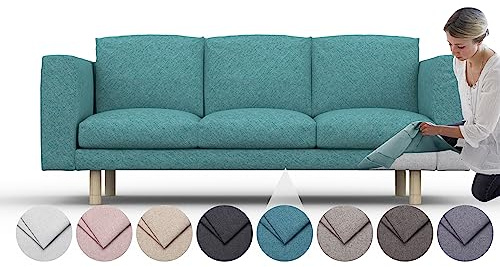 comfortly Bezug für Norsborg 3-Sitzer-Sofa, Ersatz-Schonbezug, strapazierfähig, 9-teilig, Haustier- und schmutzabweisend, strapazierfähiges Nano-Tech-Gewebe, leicht zu reinigen und zu ersetzen