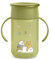 Suavinex, Vaso Aprendizaje Bebé, Vaso 360 con Sistema Antiderrame y Antigoteo, Magic Cup con Asas y Tapa, Apto Lavavajillas y Microondas, 340 ml, Taza Entrenamiento para Bebés +12 Meses, Bears Verde