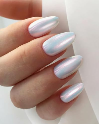JMEOWIO Nagelfolie UV Härtend Licht Aurora Meerjungfrau UV Gel Nail Strips Nagelsticker Nagelaufkleber Nail Art Dekoration Nageldesign Zubehör