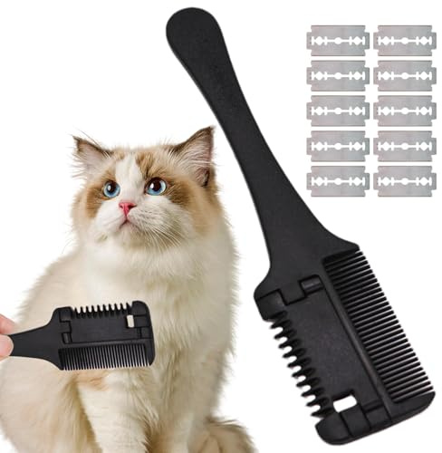 Peine cortador de pelo para perros y gatos, peine para mascotas | Peine de cuidado resistente al desgaste para gatos y perros - Peine para perros de larga duración para perros de gato cachorro