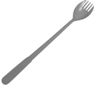 TUPPERWARE Gabel Göffel lang weißideal für unterwegs wiedervendbar to go (Göffel grau)