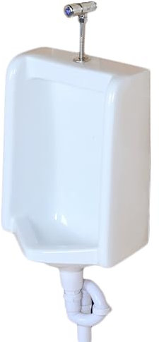 PQXQZ Urinal für Männer Zur Wandmontage mit Druckspüler Auslaufsicheres Pissoir für Männer Porzellan-Toilettenurinal für Badezimmer Garage und Bar