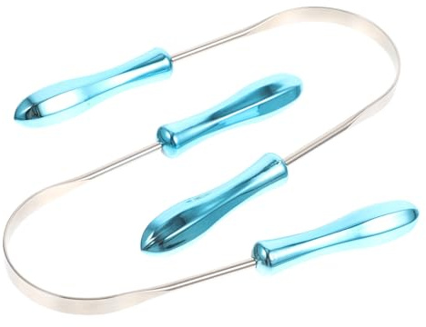 MUSISALY Pulisci Lingua in Acciaio U-shaped 2 Pezzi per Cura Orale e Freschezza Duratura