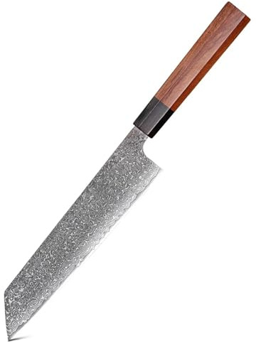 Couteau japonais Kiritsuke de 8,2 pouces, couteaux de chef professionnels en acier de Damas, couperet tranchant de cuisine forgé à la main, outils de cuisine