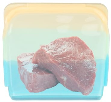 Opdestn Sacs de Stockage Réutilisables en Silicone,Sacs Alimentaires Réutilisables Multifonctions | Contenants Étanches Transparents Résistants pour Snacks Sandwich Viandes Voyage Céréales