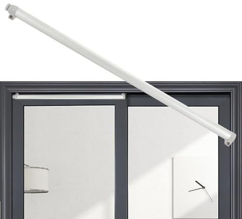 Selbstschließender Terrassentürschließer, automatischer Schiebetürschließer, einstellbare Polstergeschwindigkeit für Türen von 75 bis 130 cm, ideal für Balkone und Küchen