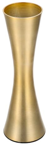 VICASKY Metallvase Aluminium Blumenvase Modern Schmale Vase Für Eine Blume Tischdeko Für Zuhause Büro Und Garten Kompakte Dekovase Für Blumenarrangement 6.73 X 2.17 X 2.17 Zoll 1 Stück