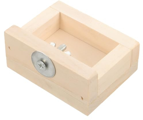 Angoily Bol Bois Alimentaire pour Petits Animaux Mangeoire pour Hamster Cochon et Hérisson Support Nourriture et Eau Facile à Nettoyer Cadeau pour Rongeurs