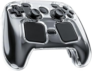 JOYTORN Protective Case for Steam Controller 2, Steam Controller Case, Wireless Controller Protective Sleeves, Transparent Portable Protective Cases, Shock-Resistant and Scratch-Resis