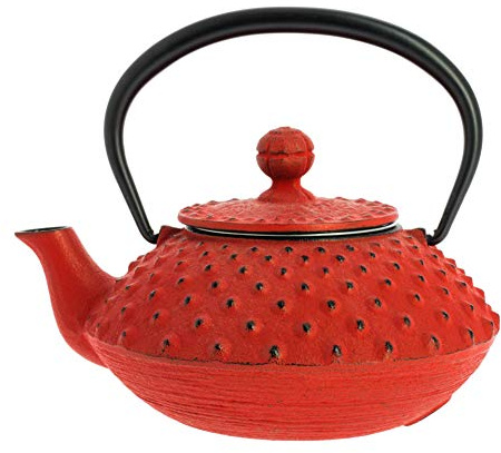 Iwachu Nanbu Tekki Tetera Kanbin Roja 320 ml - Hierro Colado de Japón