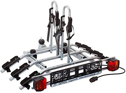 Fahrradträger Anhängerkupplung für 3 Fahrräder Heckträger AHK Fahrradheckträger - klappbar mit Schnellkupplung