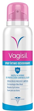 Vagisil Desodorante Íntimo Femenino En Spray, Uso Diario Sin Alcohol, 24Hrs De Protección Contra El Olor, 125 ml