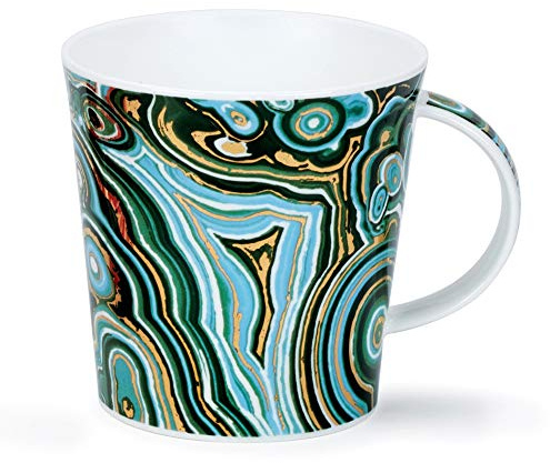 CA-MALA-XX Tasse en porcelaine anglaise décorée en or 22 carats Forme Cairngorm 0,48 l