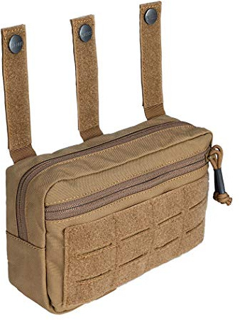 IDOGEAR Borsa di Scarico Tattica Tasca Amministrativa Molle Tactical Pouch per la Maglia Molle Kit Borsa con Gancio e Anello Pannello Dual-purpose