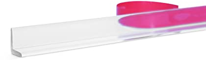 eatelle Multi-Purpose Clear Shower Door Side Seal L Shape Angle Jamb with Pre-Applied Tape for 1/4 to 1/2 Glass - 78 in Long (1)