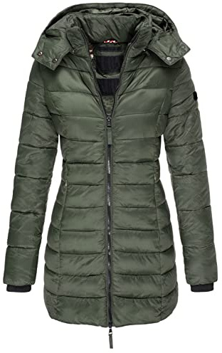 Earnmore Chaqueta De AlgodóN CáLida para Mujer Nueva De Invierno, Chaqueta Acolchada Y Ajustada De Longitud Media