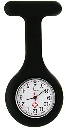 TOPSTUFF - Montre pour Blouse Infirmière Montre Silicone avec Broche pour Infirmières et à Tout Autre Professionnel de la Santé