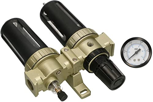 KOTARBAU® Druckminderer Wasserabscheider Druckluft Ölabscheider Kompressor-Filter für Pressluftwerkzeuge mit Manometr