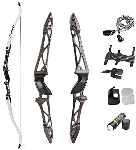 AMEYXGS Bogenschießen Takedown Recurve Bogen Set 66 68 70 Langbogen 12-40 lbs Sportbogen Jagdbogen Erwachsener Bogen Outdoor Zielübungen