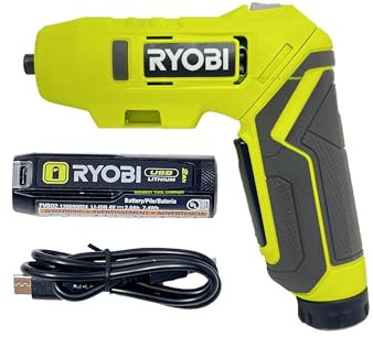 RYOBI USB Lithium Screwdriver KIT with 2.0 AH USB Lithium Battery and Charging Cable FVD50K | FVD50K