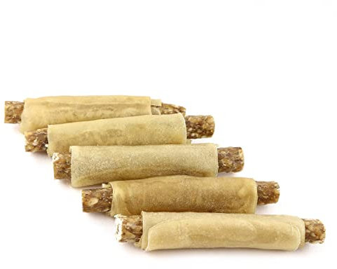 DOGBOSS 100% Natur gefüllte Kaurollen in verschiedenen Größen und Geschmack (5er Pansen 17 cm)